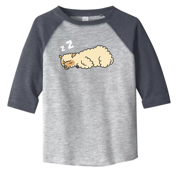 Sleeping Tired Alpaca Pajama Love Alpacas Toddler Fine Jersey T-Shirt