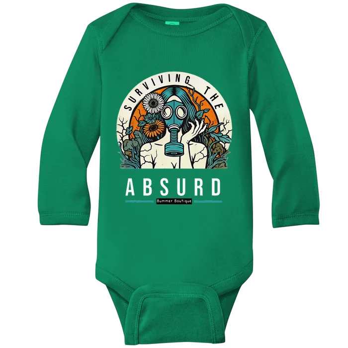 Surviving The Absurd Baby Long Sleeve Bodysuit