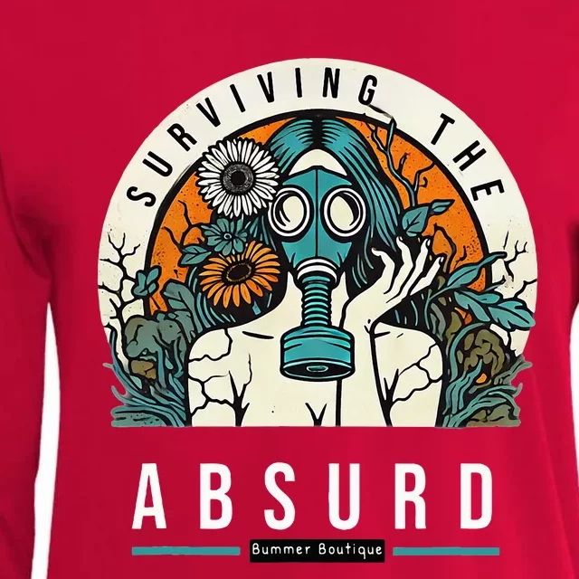 Surviving The Absurd Womens Cotton Relaxed Long Sleeve T-Shirt