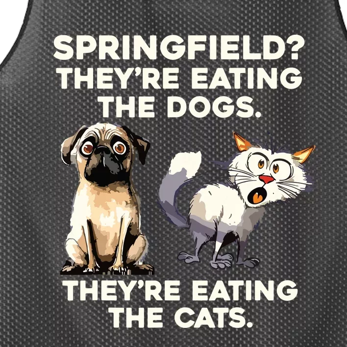 Springfield They Are Eating Dogs They Are Eating The Cats Mesh Reversible Basketball Jersey Tank