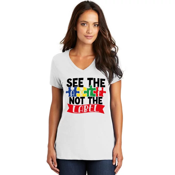 See The Able Not The Label Women's V-Neck T-Shirt