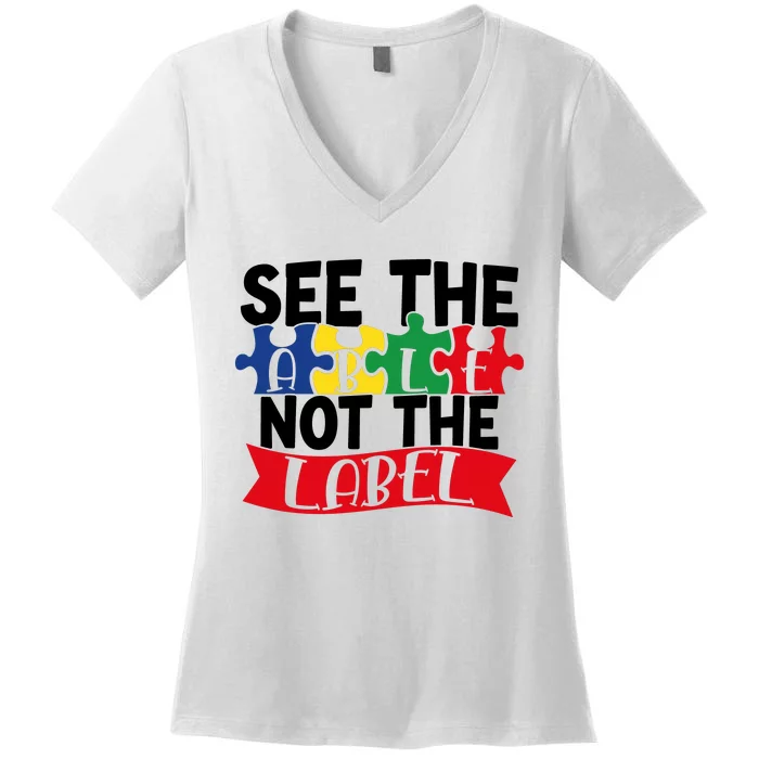 See The Able Not The Label Women's V-Neck T-Shirt