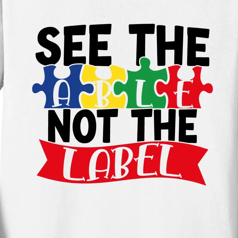 See The Able Not The Label Kids Long Sleeve Shirt