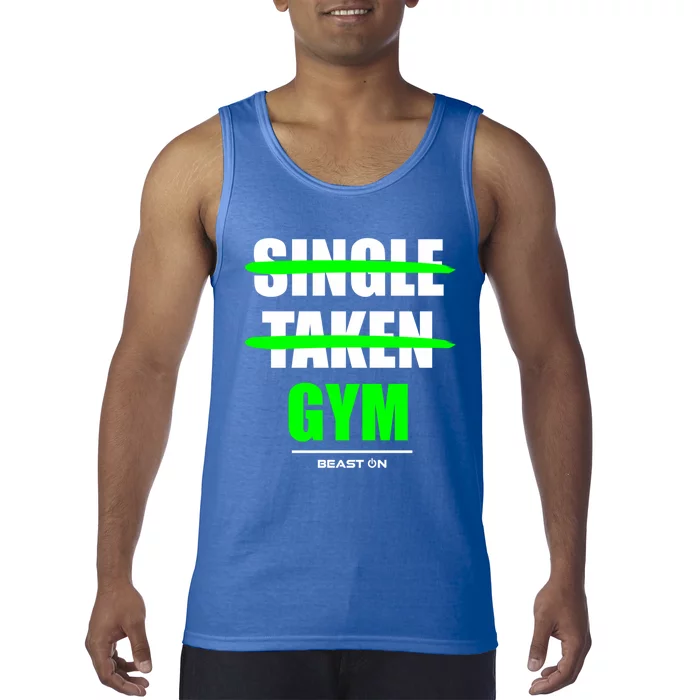 Single Taken At The Gym Bodybuilding Gains Fitness Training Gift Tank Top