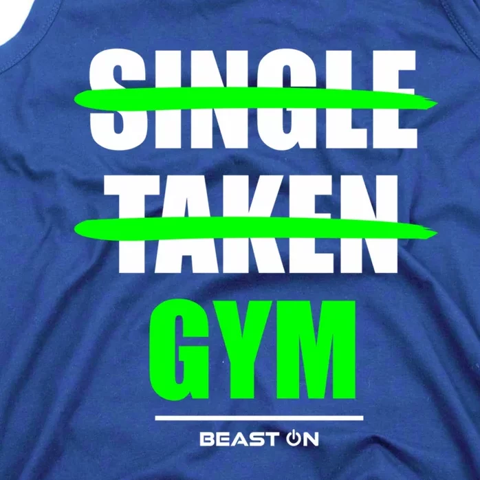 Single Taken At The Gym Bodybuilding Gains Fitness Training Gift Tank Top