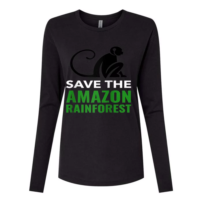 Save The Amazon Rainforest Monkey Funny Gift Raglan Baseball Tee Womens Cotton Relaxed Long Sleeve T-Shirt