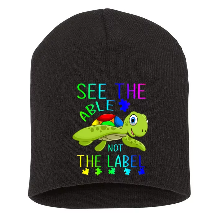 See The Able Not The Label Autism Short Acrylic Beanie