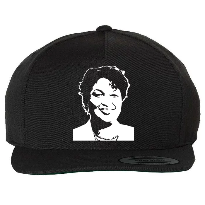 Stacey Abrams Portrait Wool Snapback Cap