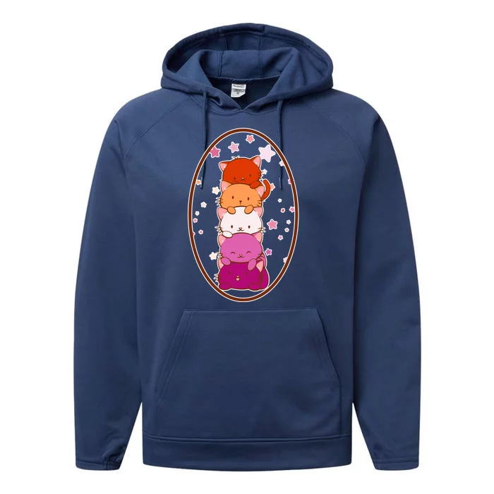 Stack-O-Cats Performance Fleece Hoodie