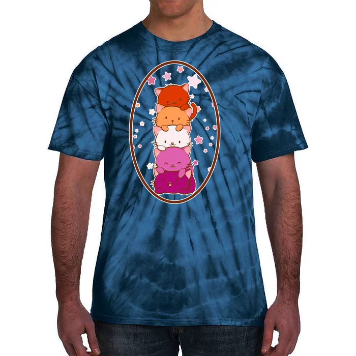 Stack-O-Cats Tie-Dye T-Shirt