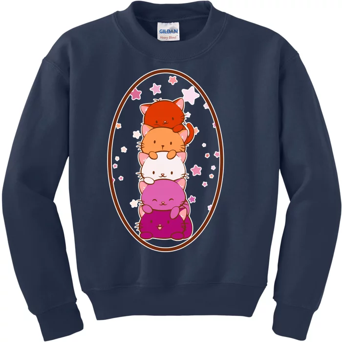 Stack-O-Cats Kids Sweatshirt