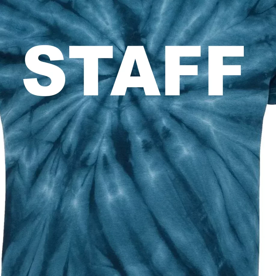 STAFF Employee Kids Tie-Dye T-Shirt