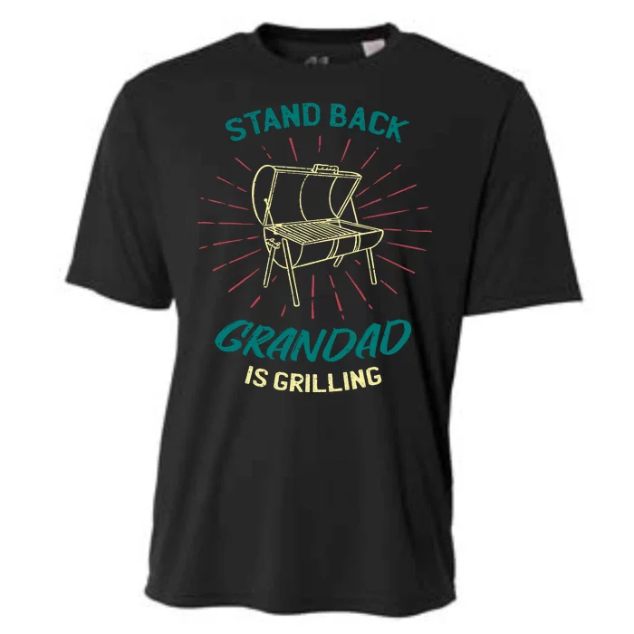 Stand Back Grandad Is Grilling Cooling Performance Crew T-Shirt