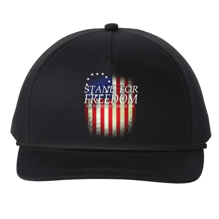 Stand For Freedom Snapback Five-Panel Rope Hat