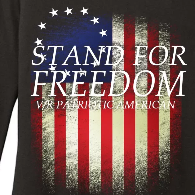 Stand For Freedom Womens CVC Long Sleeve Shirt