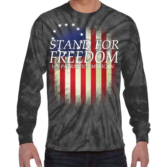 Stand For Freedom Tie-Dye Long Sleeve Shirt