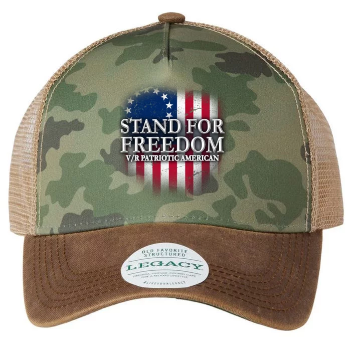 Stand For Freedom V/R Patriotic American Legacy Tie Dye Trucker Hat