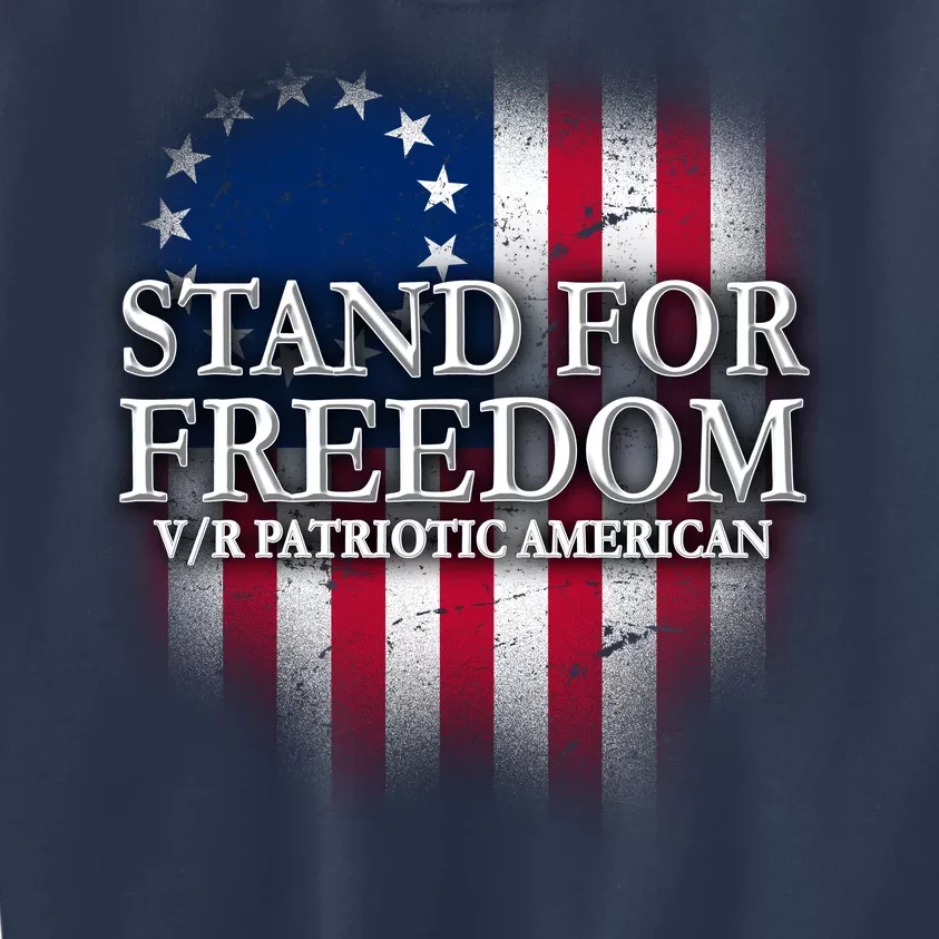 Stand For Freedom V/R Patriotic American Kids Sweatshirt