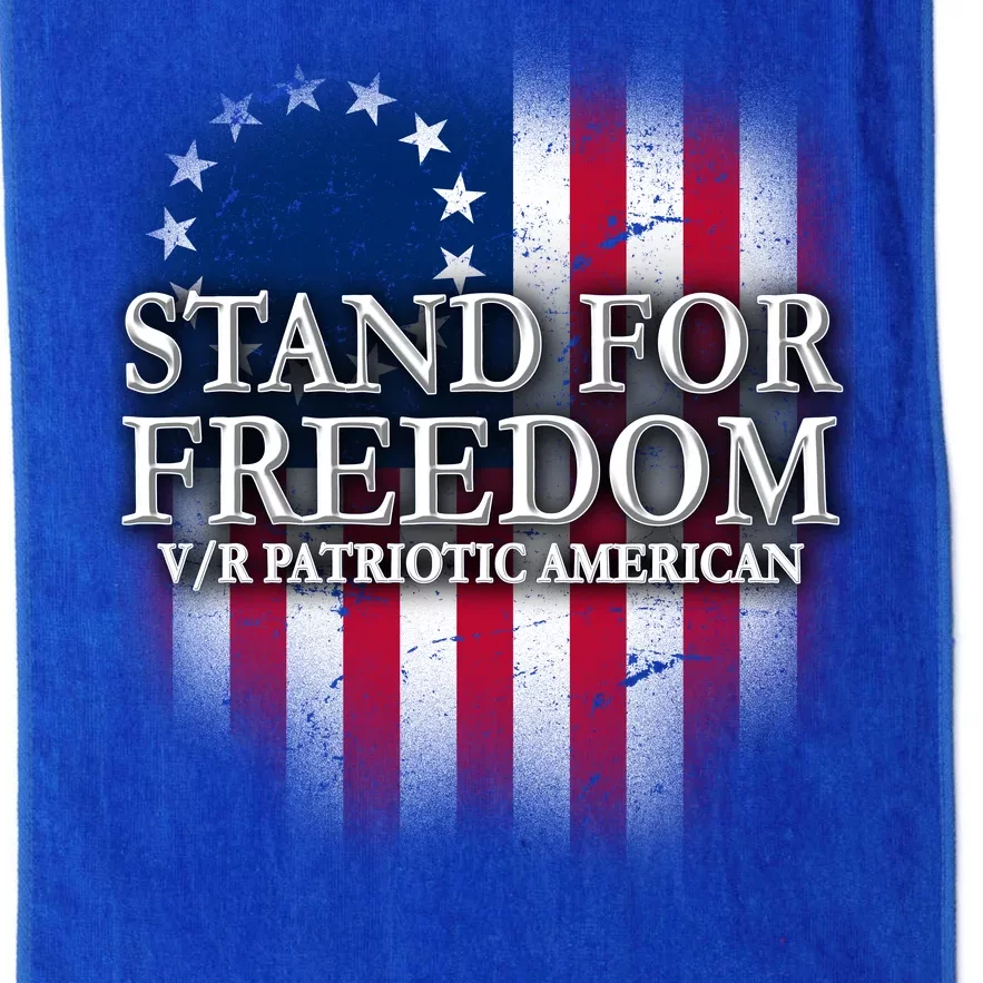 Stand For Freedom V/R Patriotic American Platinum Collection Golf Towel