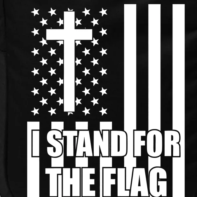 Stand For the Flag and Kneel for the Cross USA Flag Impact Tech Backpack