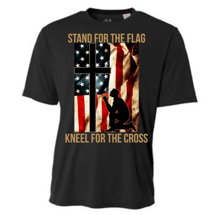 Stand For the Flag Kneel for the Cross Cooling Performance Crew T-Shirt