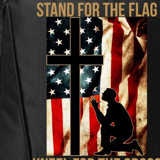 Stand For the Flag Kneel for the Cross City Backpack