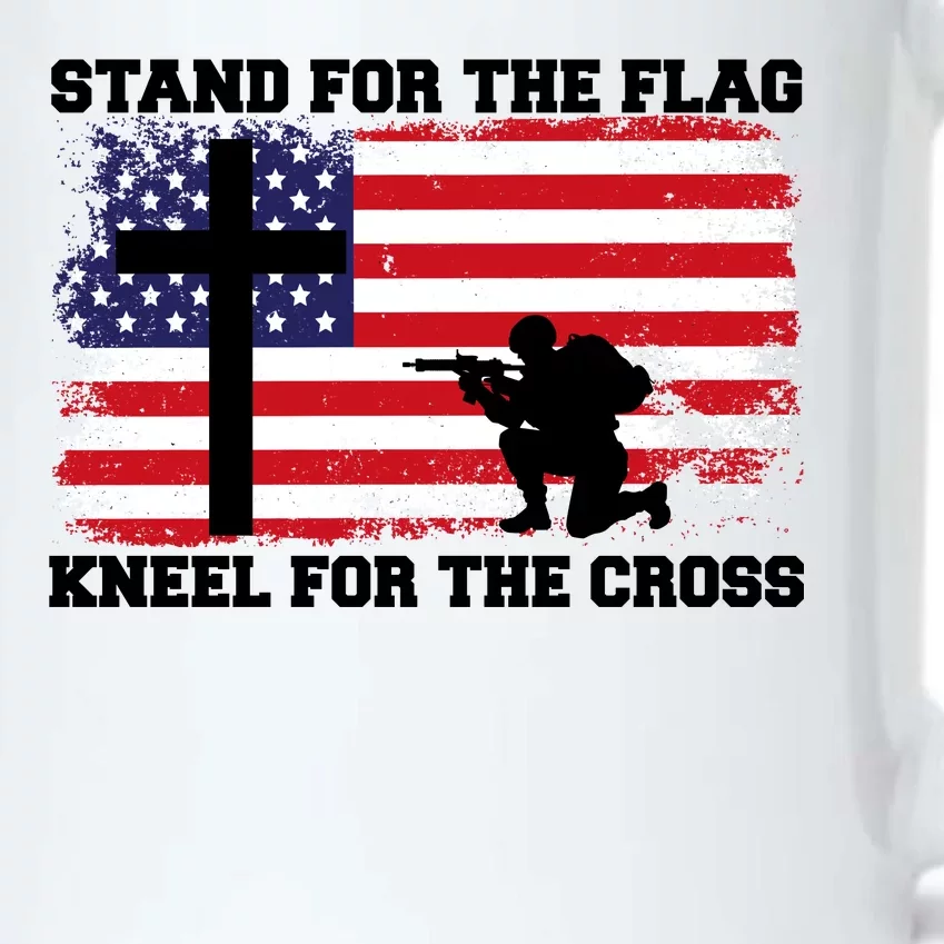 Stand For the Flag Kneel for the Cross USA Army Black Color Changing Mug