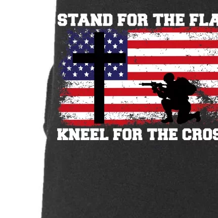 Stand For the Flag Kneel for the Cross USA Army Doggie 3-End Fleece Hoodie