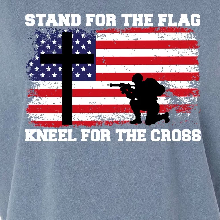 Stand For the Flag Kneel for the Cross USA Army Garment-Dyed Women's Muscle Tee