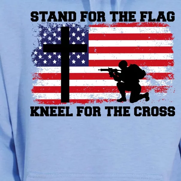 Stand For the Flag Kneel for the Cross USA Army Unisex Surf Hoodie