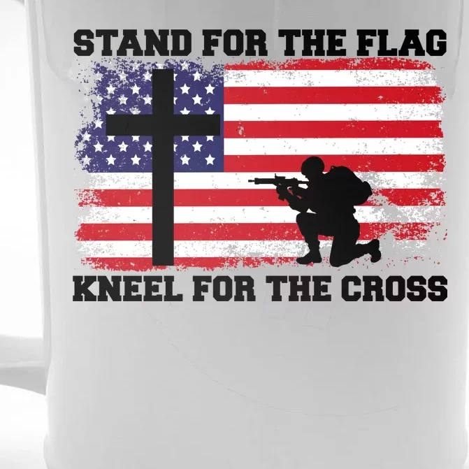 Stand For the Flag Kneel for the Cross USA Army Front & Back Beer Stein