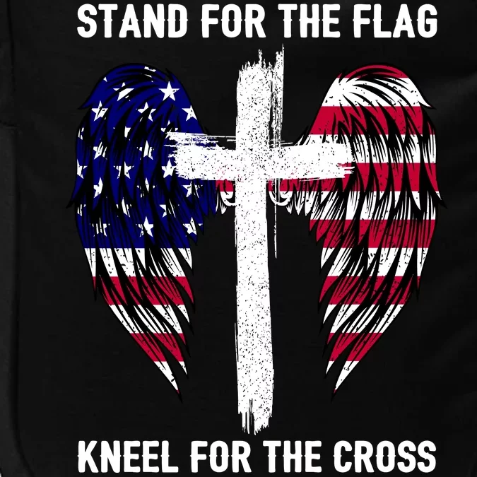 Stand For The Flag Kneel For The Cross USA Eagle Impact Tech Backpack