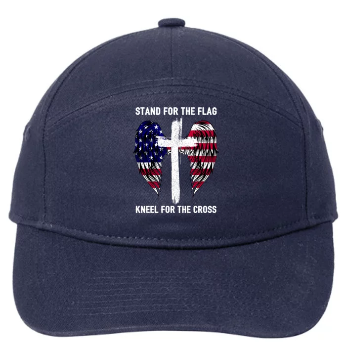 Stand For The Flag Kneel For The Cross USA Eagle 7-Panel Snapback Hat