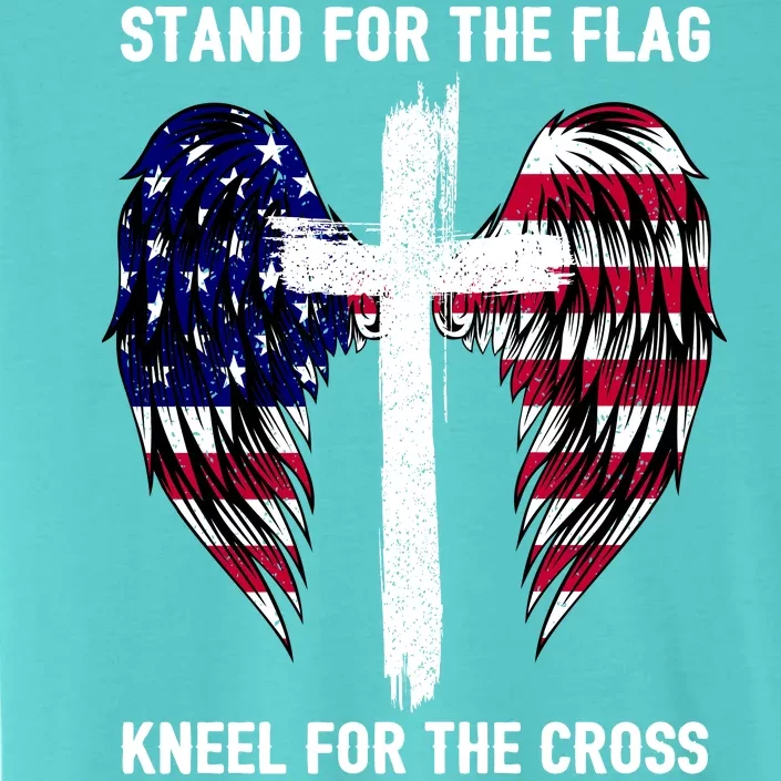 Stand For The Flag Kneel For The Cross USA Eagle ChromaSoft Performance T-Shirt