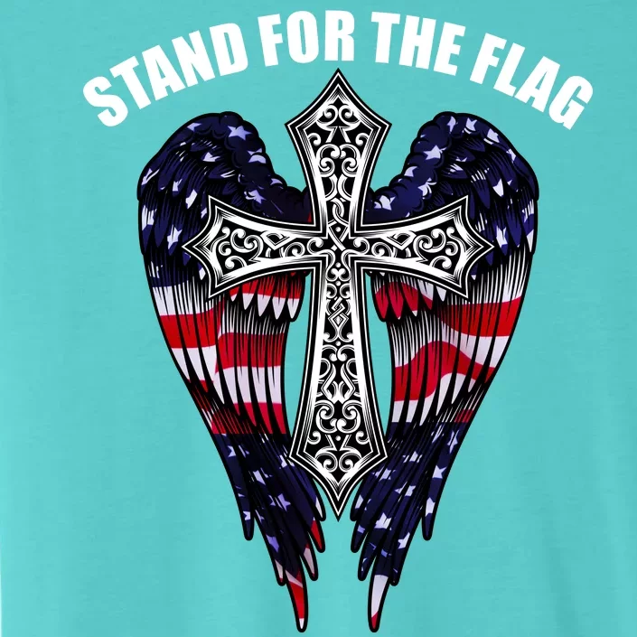 Stand For the Flag Kneel for the Cross USA Eagle Wings ChromaSoft Performance T-Shirt