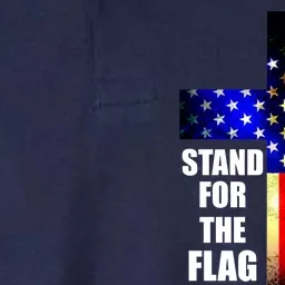 Stand For the Flag Kneel for the Cross USA FLAG Softstyle Adult Sport Polo