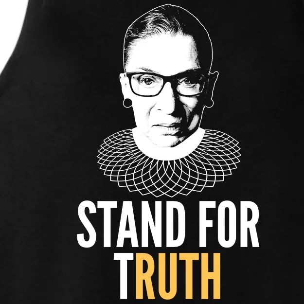 Stand For Truth Quote Ruth Bader Ginsburg Tribute Ladies Tri-Blend Wicking Tank