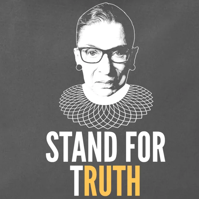 Stand For Truth Quote Ruth Bader Ginsburg Tribute Zip Tote Bag