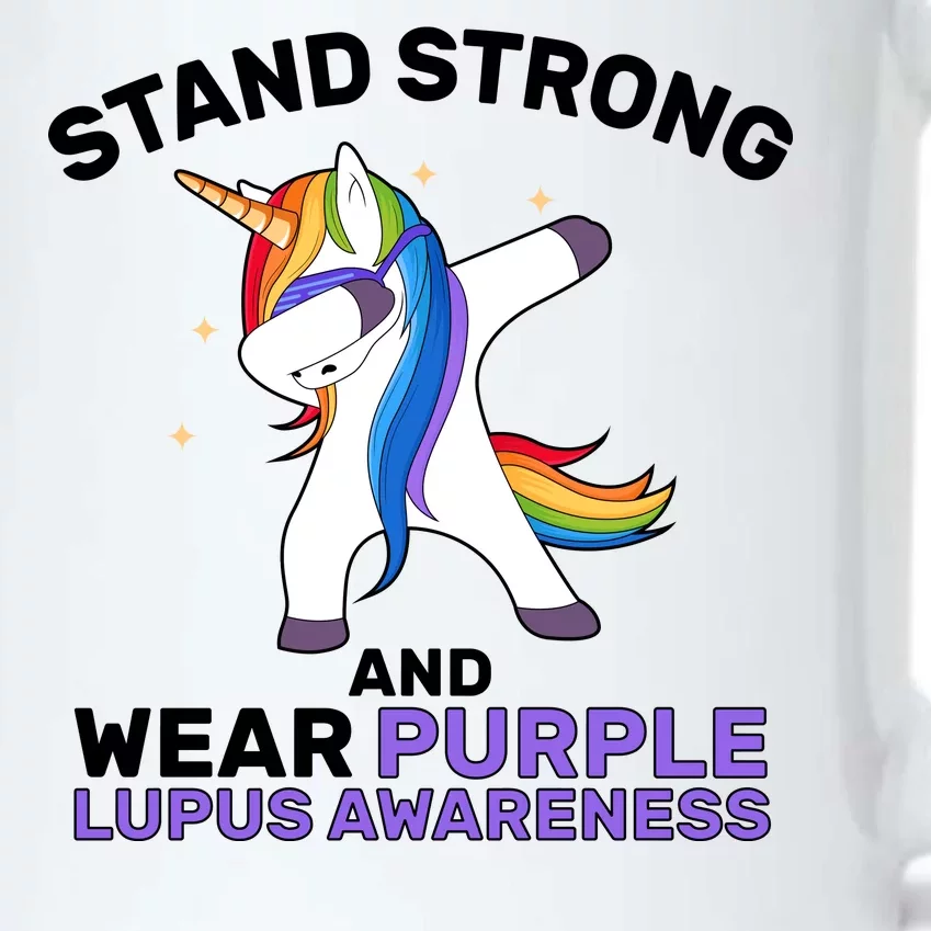 Stand Strong Wear Purple Lupus Awareness Black Color Changing Mug