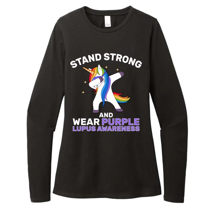 Stand Strong Wear Purple Lupus Awareness Womens CVC Long Sleeve Shirt