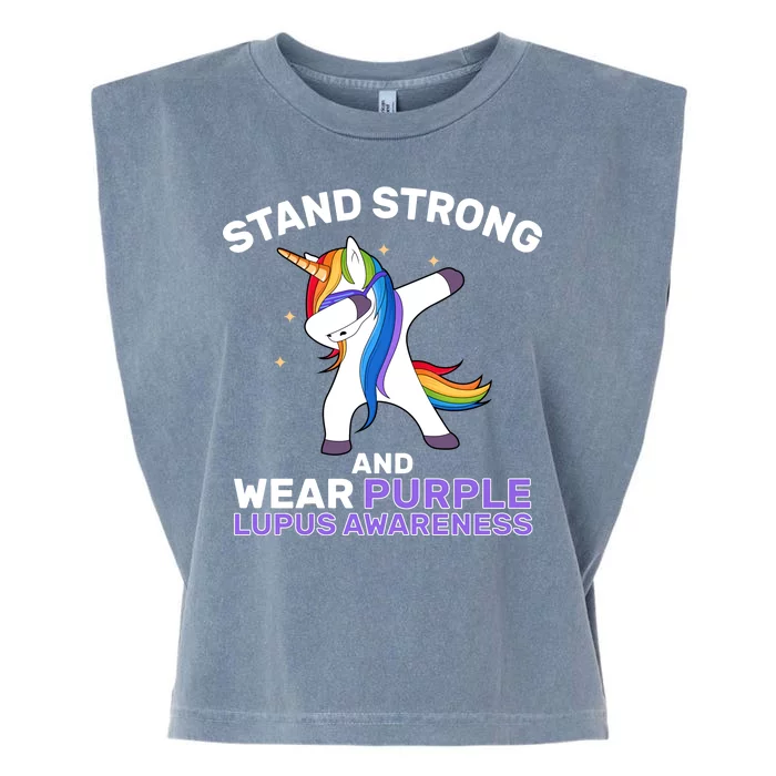 Stand Strong Wear Purple Lupus Awareness Garment-Dyed Women's Muscle Tee