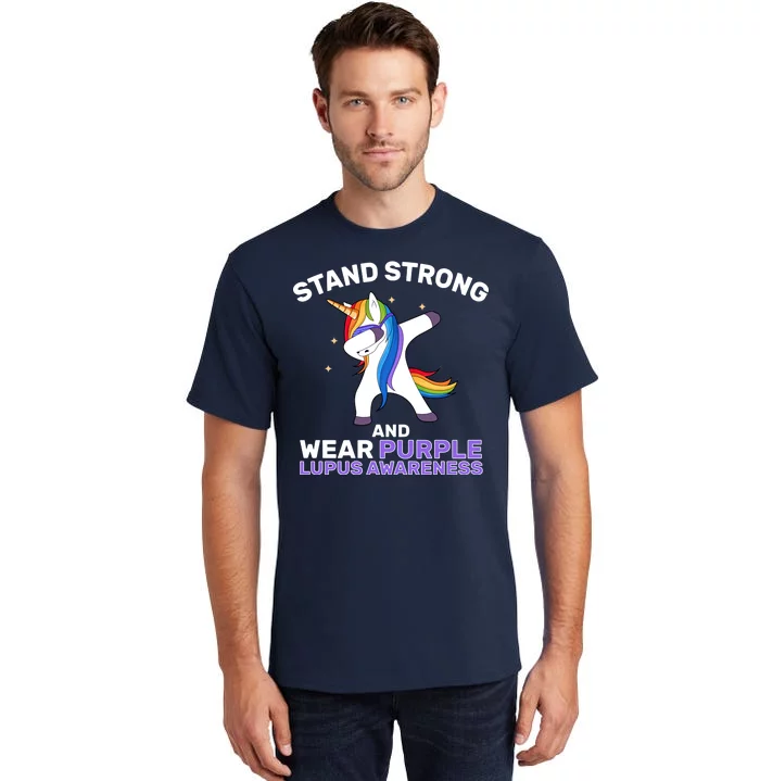 Stand Strong Wear Purple Lupus Awareness Tall T-Shirt