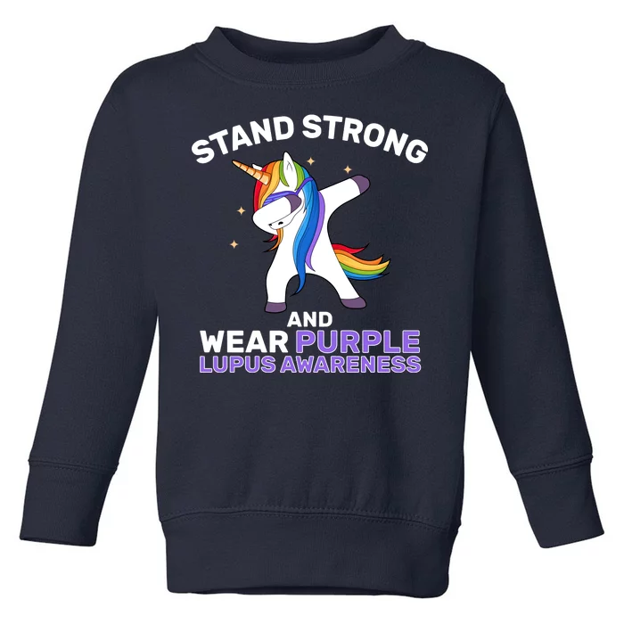 Stand Strong Wear Purple Lupus Awareness Toddler Sweatshirt