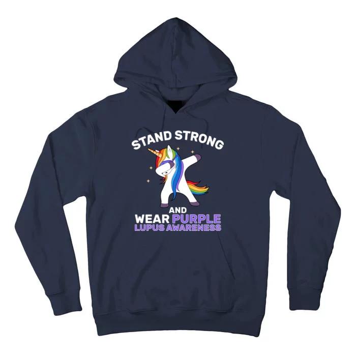 Stand Strong Wear Purple Lupus Awareness Tall Hoodie