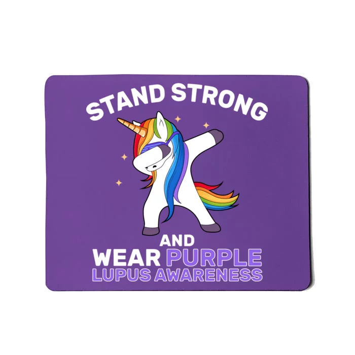 Stand Strong Wear Purple Lupus Awareness Mousepad