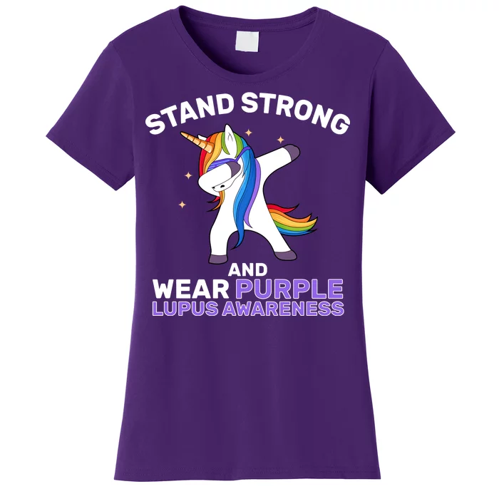 Stand Strong Wear Purple Lupus Awareness Women's T-Shirt