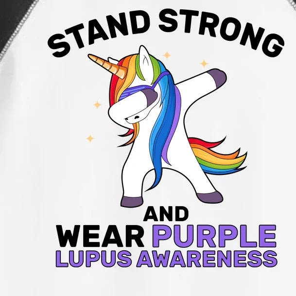 Stand Strong Wear Purple Lupus Awareness Toddler Fine Jersey T-Shirt