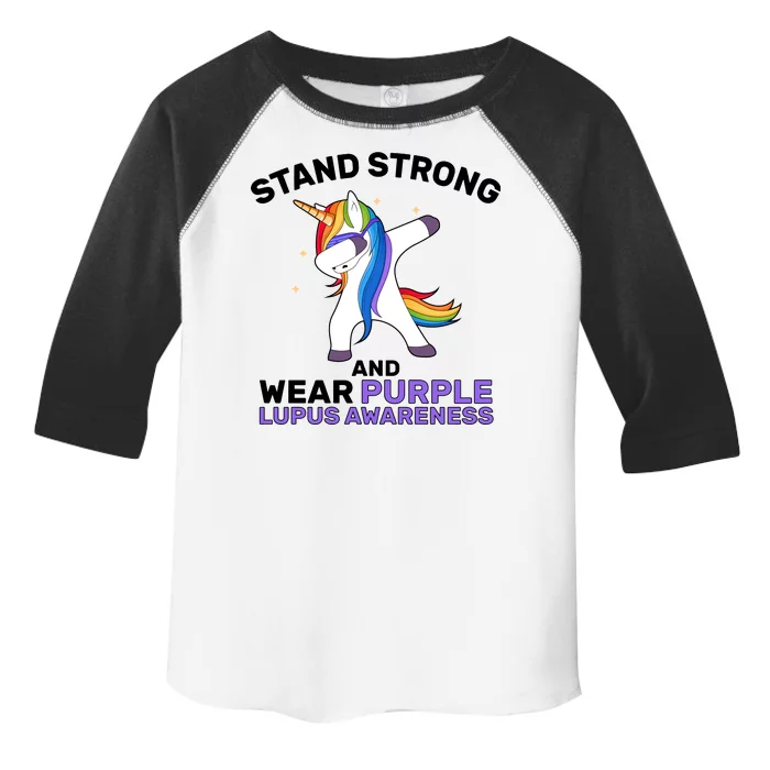 Stand Strong Wear Purple Lupus Awareness Toddler Fine Jersey T-Shirt