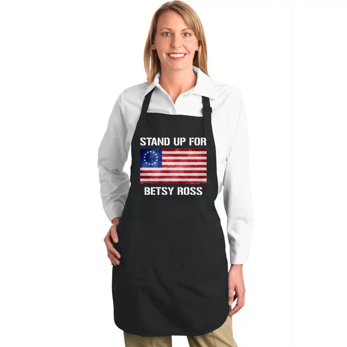 Stand Up For Betsy Ross Full-Length Apron With Pocket