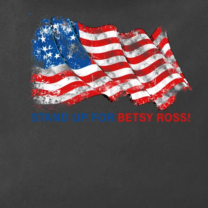 Stand Up For Betsy Ross Distressed Flag Zip Tote Bag